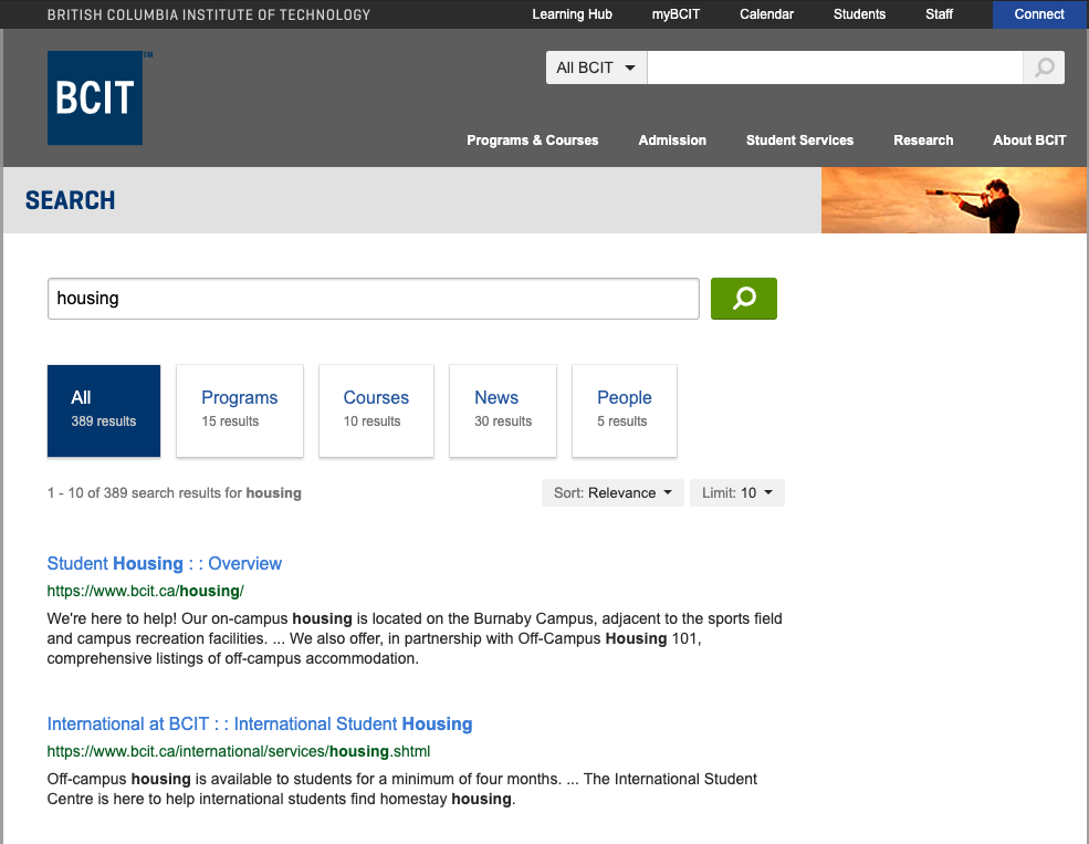 BCIT Search Results for Housing